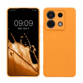   Pouzdro Kwmobile pro Xiaomi Redmi Note 13 Pro 5G, oranžové, silikonové, KWM000020LD026C