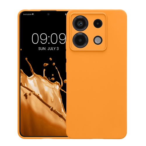 Pouzdro Kwmobile pro Xiaomi Redmi Note 13 Pro 5G, oranžové, silikonové, KWM000020LD026C