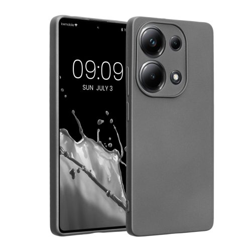 Pouzdro Kwmobile pro Poco M6 Pro, šedé, silikonové, KWM000020MJ004C