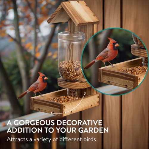 Hranitor pasari Navaris, 750 ml, 30x19x14 cm, exterior, NAV0000421S001C