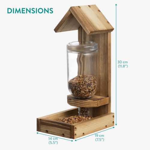 Hranitor pasari Navaris, 750 ml, 30x19x14 cm, exterior, NAV0000421S001C