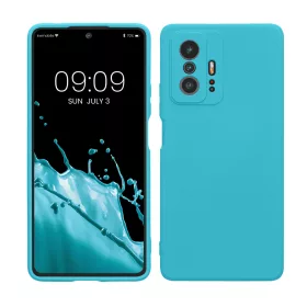   Pouzdro Kwmobile pro Xiaomi 11T/11T Pro, světle modré, silikonové, KWM000014AW050C