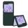 Pouzdro Kwmobile pro Samsung Galaxy Z Flip6, tmavě zelené, silikonové, KWM000021SK004C
