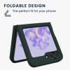 Pouzdro Kwmobile pro Samsung Galaxy Z Flip6, tmavě zelené, silikonové, KWM000021SK004C