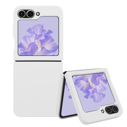 Silikonový kryt Kwmobile pro Samsung Galaxy Z Flip6, bílý, KWM000021SK006C