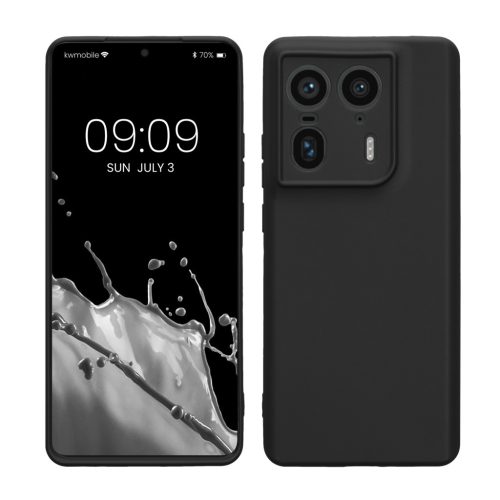 Silikonový kryt Kwmobile pro Motorola Edge 50 Ultra, černý, KWM000022SW001C