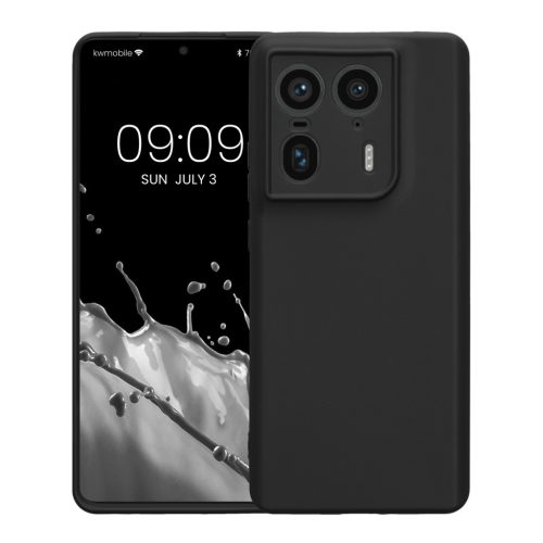 Silikonový kryt Kwmobile pro Motorola Edge 50 Ultra, černý, KWM000022SW001C