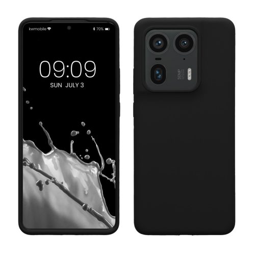 Pouzdro Kwmobile pro Motorola Edge 50 Ultra, černé, silikonové, KWM000022SX001C