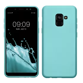   Pouzdro Kwmobile pro Samsung Galaxy A8 (2018), světle zelené, silikonové, KWM0000093L014C