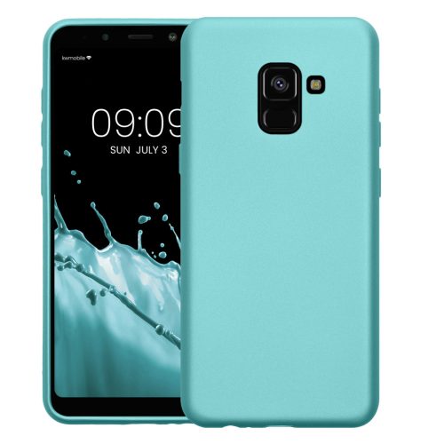 Pouzdro Kwmobile pro Samsung Galaxy A8 (2018), světle zelené, silikonové, KWM0000093L014C