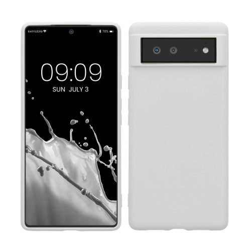 Pouzdro Kwmobile pro Google Pixel 6, bílé, silikonové, KWM000013DV049C