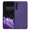 Pouzdro Kwmobile pro Samsung Galaxy S21 FE, modré, silikonové, KWM000013FE017C
