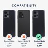 Pouzdro Kwmobile pro Xiaomi Redmi Note 12, černé/bílé, silikonové, KWM000018UH002C