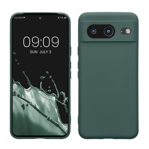Pouzdro Kwmobile pro Google Pixel 8, zelené, silikonové, KWM0000208L026C