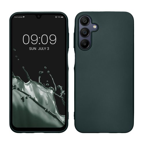 Pouzdro Kwmobile pro Samsung Galaxy A15 5G, zelené, silikonové, KWM000021MJ008C