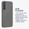 Pouzdro Kwmobile pro Samsung Galaxy A25, šedé, silikonové, KWM000021MZ009C