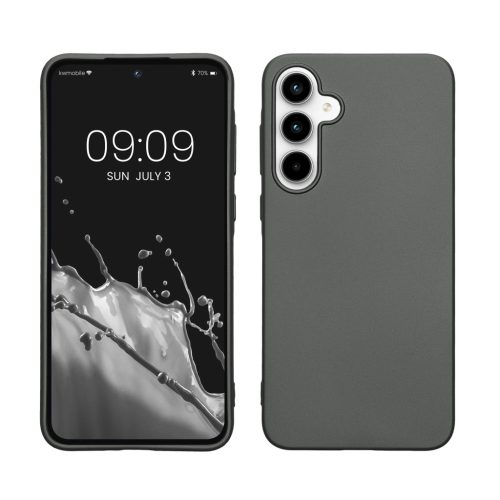 Silikonový kryt Kwmobile pro Samsung Galaxy A35, šedý, KWM000021PC009C