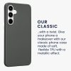 Silikonový kryt Kwmobile pro Samsung Galaxy A35, šedý, KWM000021PC009C