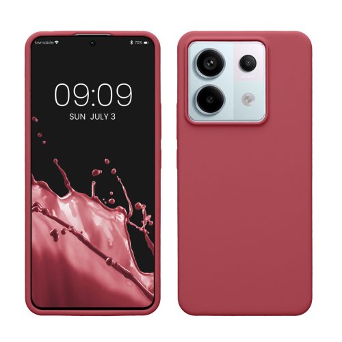 Pouzdro Kwmobile pro Xiaomi Redmi Note 13 Pro 5G, tmavě růžové, silikonové, KWM000020LF015C