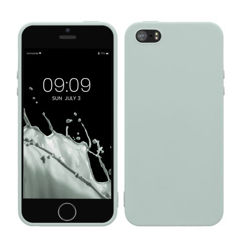 Pouzdro Kwmobile pro Apple iPhone 5/iPhone 5s/iPhone SE, světle zelené, silikonové, KWM000007UT019C