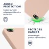 Pouzdro Kwmobile pro Apple iPhone 5/iPhone 5s/iPhone SE, krémové, silikonové, KWM000007UT020C