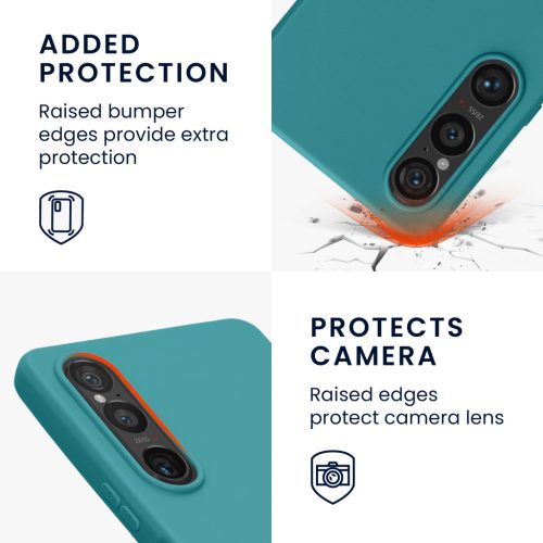 Silikonový kryt Kwmobile pro Sony Xperia 1 VI, modrý, KWM000021TR003C