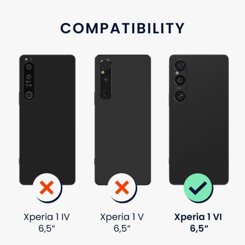 Silikonový kryt Kwmobile pro Sony Xperia 1 VI, modrý, KWM000021TR003C