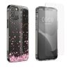 Sada pouzdra a ochranné fólie Kwmobile pro Apple iPhone 12/iPhone 12 Pro, vícebarevná, silikon/tvrzené sklo, KWM000022TI001C