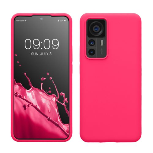 Pouzdro Kwmobile pro Xiaomi 12T/12T Pro, růžové, silikonové, KWM000017RL012C