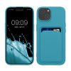 Pouzdro Kwmobile pro Apple iPhone 15, světle modré, silikonové, KWM000020EM007C