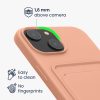 Pouzdro Kwmobile pro Apple iPhone 15, světle růžové, silikonové, KWM000020EM008C