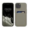 Pouzdro Kwmobile pro Apple iPhone 15, šedé, silikonové, KWM000020EM011C