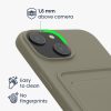 Pouzdro Kwmobile pro Apple iPhone 15, šedé, silikonové, KWM000020EM011C