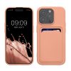 Pouzdro Kwmobile pro Apple iPhone 15 Pro, světle růžové, silikonové, KWM000020EO008C