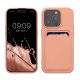 Pouzdro Kwmobile pro Apple iPhone 15 Pro, světle růžové, silikonové, KWM000020EO008C