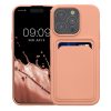 Pouzdro Kwmobile pro Apple iPhone 15 Pro, světle růžové, silikonové, KWM000020EO008C