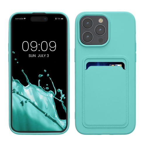 Silikonový kryt Kwmobile pro Apple iPhone 15 Pro Max, světle zelený, KWM000020EP009C