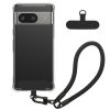 Pouzdro Kwmobile s odnímatelným šňůrkou pro Google Pixel 7, průhledné/černé, silikonové, KWM000020PC001C