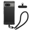 Pouzdro Kwmobile s odnímatelným šňůrkou pro Google Pixel 8a, průhledné/černé, silikonové, KWM000020PE001C