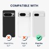 Pouzdro Kwmobile s odnímatelným šňůrkou pro Google Pixel 8a, průhledné/černé, silikonové, KWM000020PE001C
