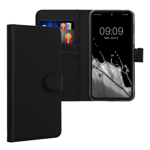 Pouzdro Kwmobile pro Samsung Galaxy A54 5G, černé, ekokůže/silikon, KWM000021UB001C