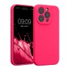 Pouzdro Kwmobile pro Apple iPhone 15 Pro, růžové, silikonové, KWM000022OM006C