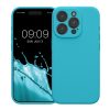 Silikonový kryt Kwmobile pro Apple iPhone 15 Pro, světle modrý, KWM000022OM009C