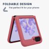 Pouzdro Kwmobile pro Samsung Galaxy Z Flip5, tmavě růžové, silikonové, KWM000021UD003C
