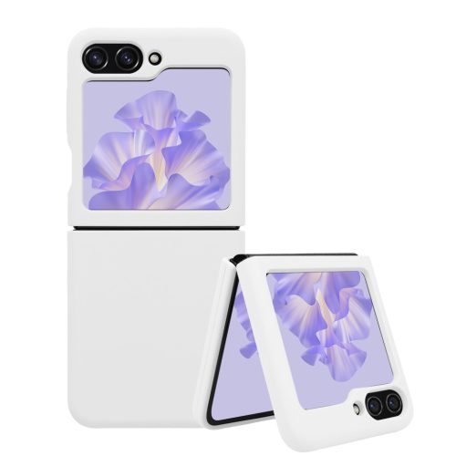 Silikonový kryt Kwmobile pro Samsung Galaxy Z Flip5, bílý, KWM000021UD006C