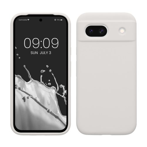 Pouzdro Kwmobile pro Google Pixel 8a, bílé, silikonové, KWM000020KQ022C