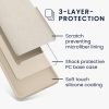 Pouzdro Kwmobile pro Google Pixel 8a, krémové, silikonové, KWM000020KQ024C