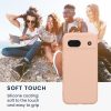 Pouzdro Kwmobile pro Google Pixel 8a, krémové, silikonové, KWM000020KU020C