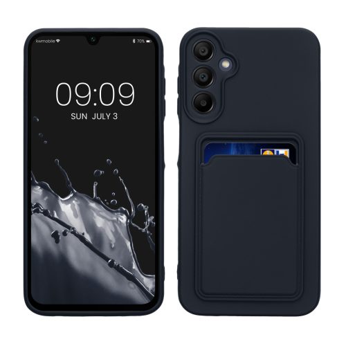 Pouzdro Kwmobile pro Samsung Galaxy A15 5G, tmavě modré, silikonové, KWM000021TI002C