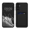 Pouzdro Kwmobile pro Samsung Galaxy A25, černé, silikonové, KWM000021TJ001C